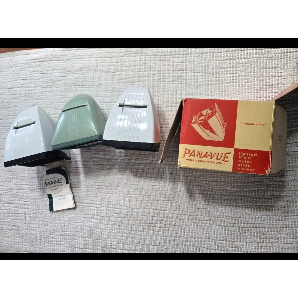 Vintage Panavue slide viewers – lot of three (3)
